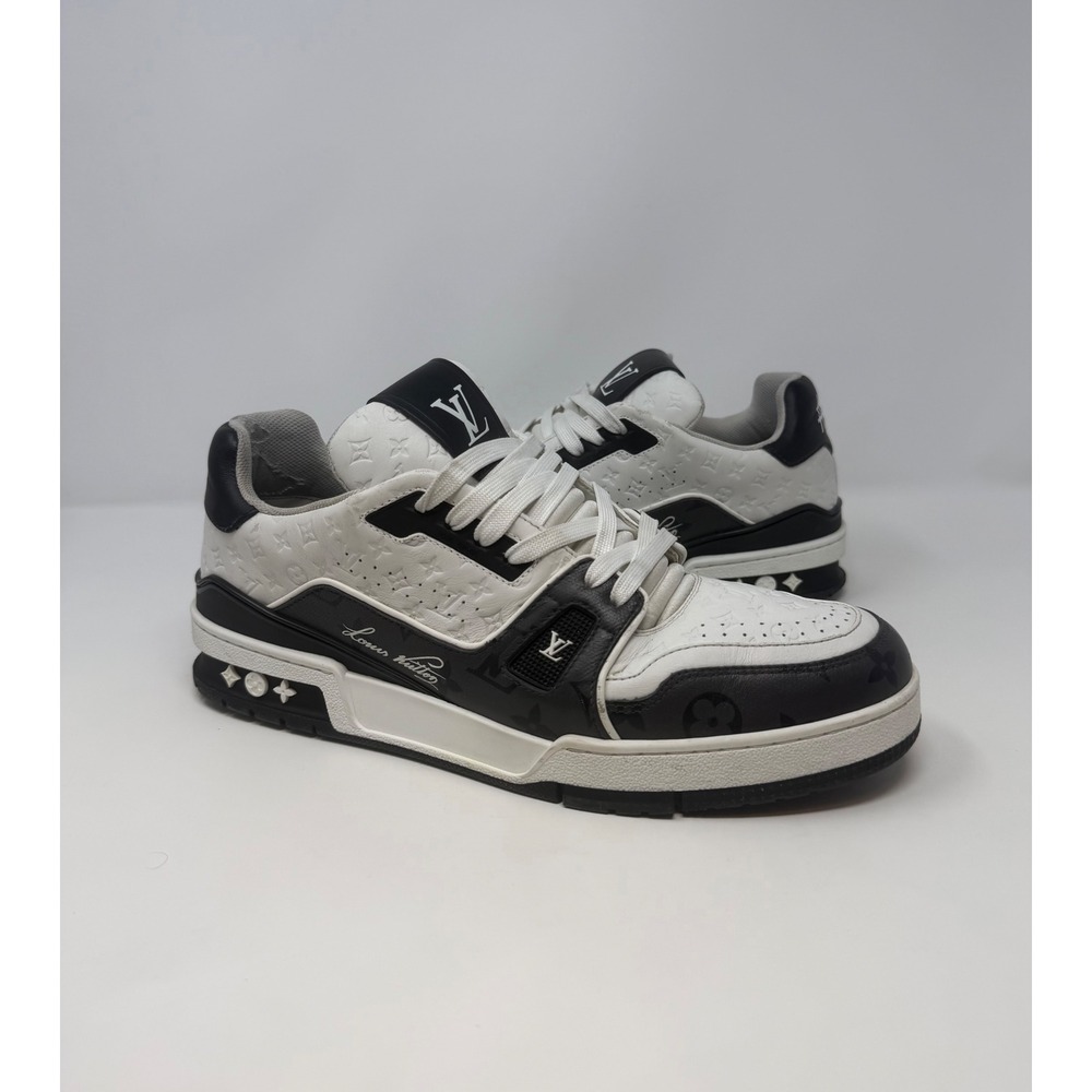 Louis Vuitton Trainer Sneaker #54 Black/White Size 9 US 7 LV
